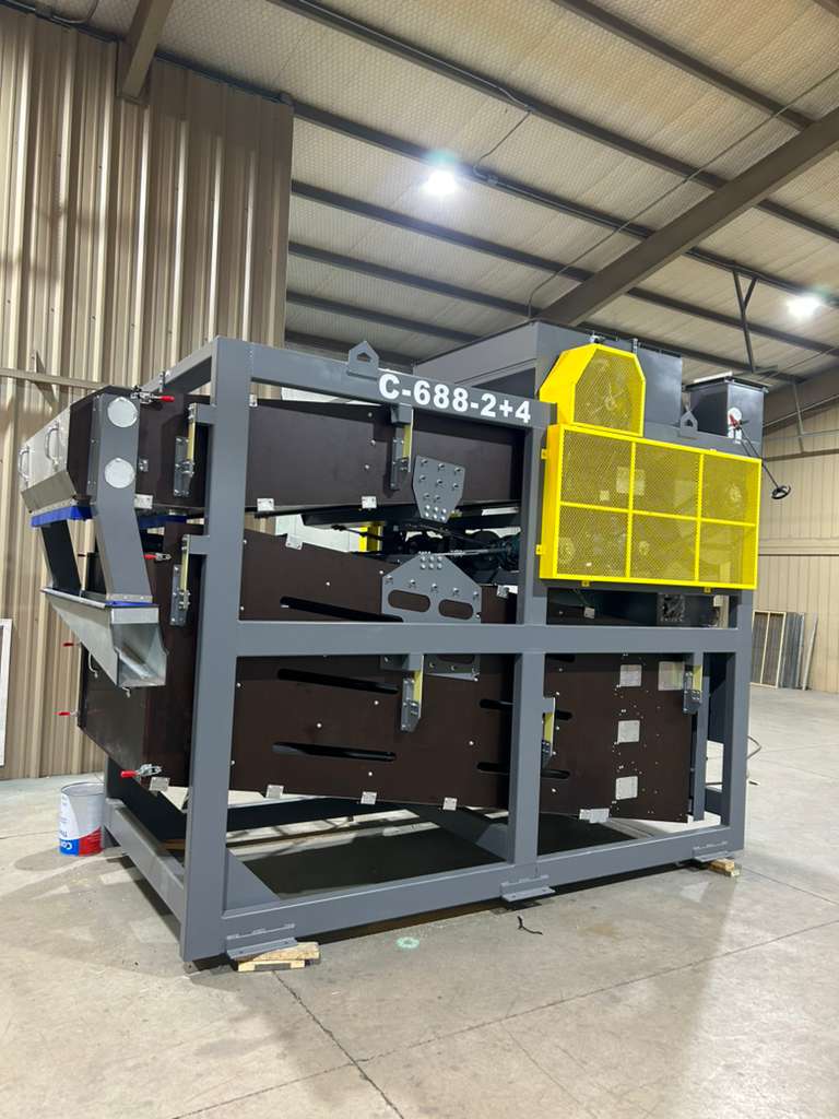 Crippen density separation table for grain processing